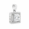 7.30 Ct Moissanite Pendant in Gold Vermeil Certified Gift for Black Friday