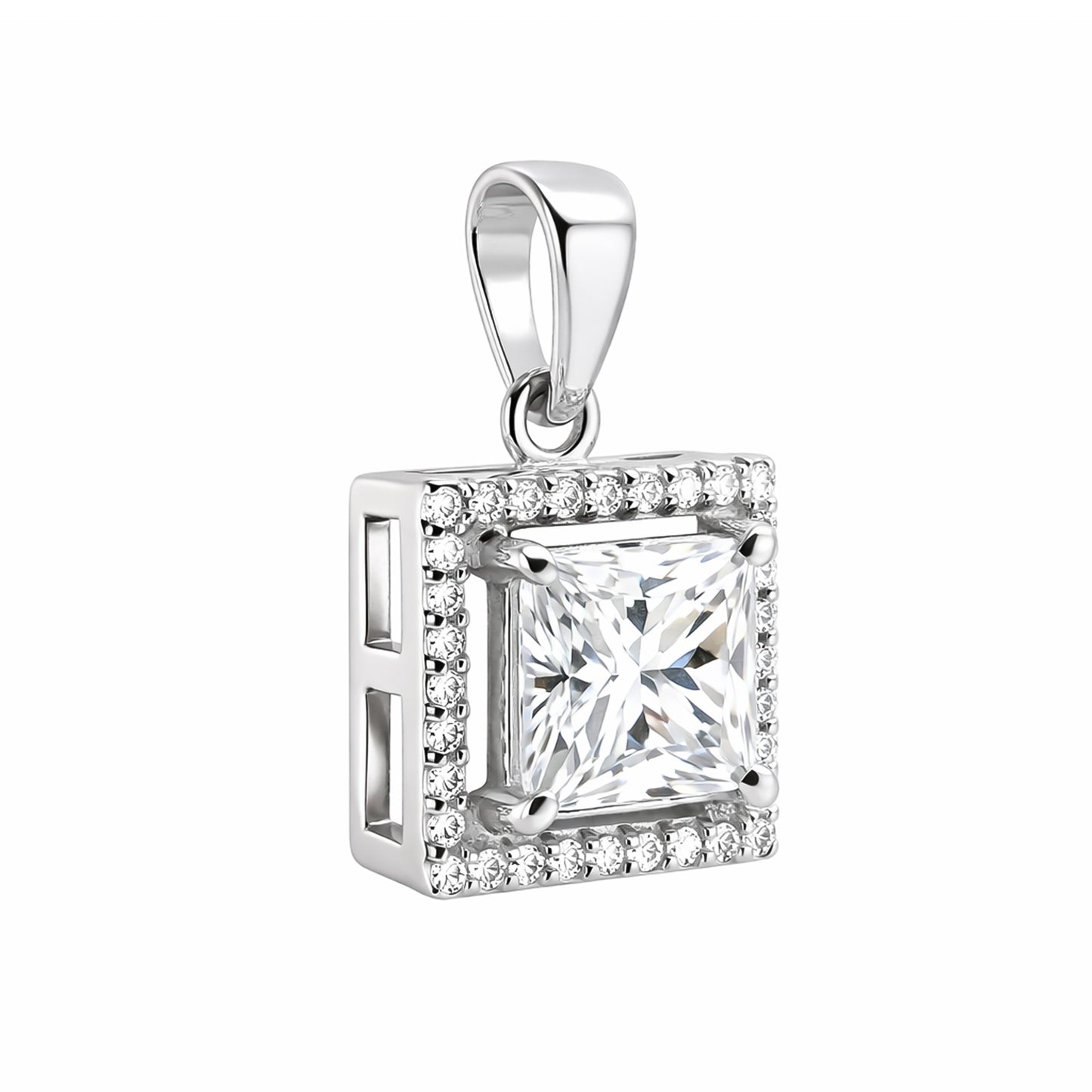 7.30 Ct Moissanite Pendant in Gold Vermeil Certified Gift for Black Friday