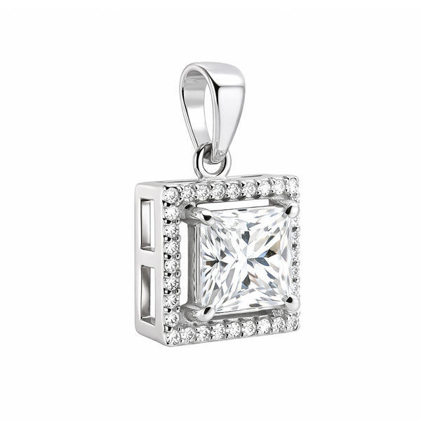 7.30 Ct Moissanite Pendant in Gold Vermeil Certified Gift for Black Friday