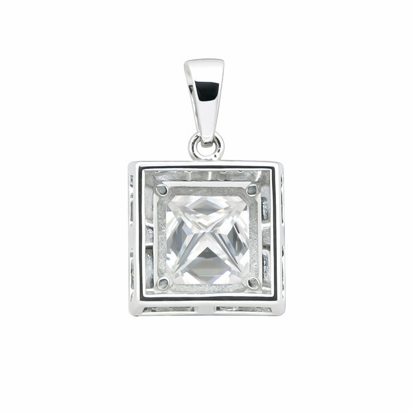 7.30 Ct Moissanite Pendant in Gold Vermeil Certified Gift for Black Friday