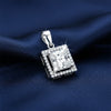 7.30 Ct Moissanite Pendant in Gold Vermeil Certified Gift for Black Friday
