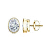7.00ct DEW White Moissanite Round Stud Earrings