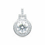 6.60 ct DEW Certified F VS1 White Moissanite Pendant In Vermeil 925 Silver – Gift for Her