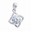 3.70 ct DEW F VS1 White Moissanite Pendant in – Elegant Anniversary Gift 18K Gold Plate 18K Gold Plated
