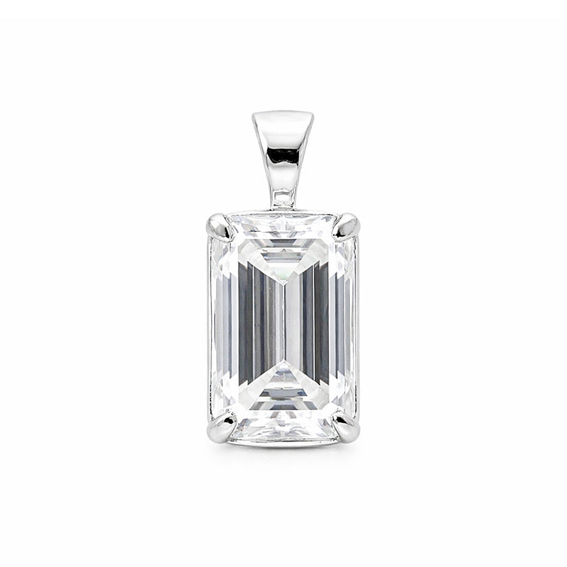 9.50 Ct Certified Champagne Moissanite Pendant Gold Vermeil Wedding Gift