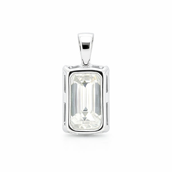 9.50 Ct Certified Champagne Moissanite Pendant Gold Vermeil Wedding Gift