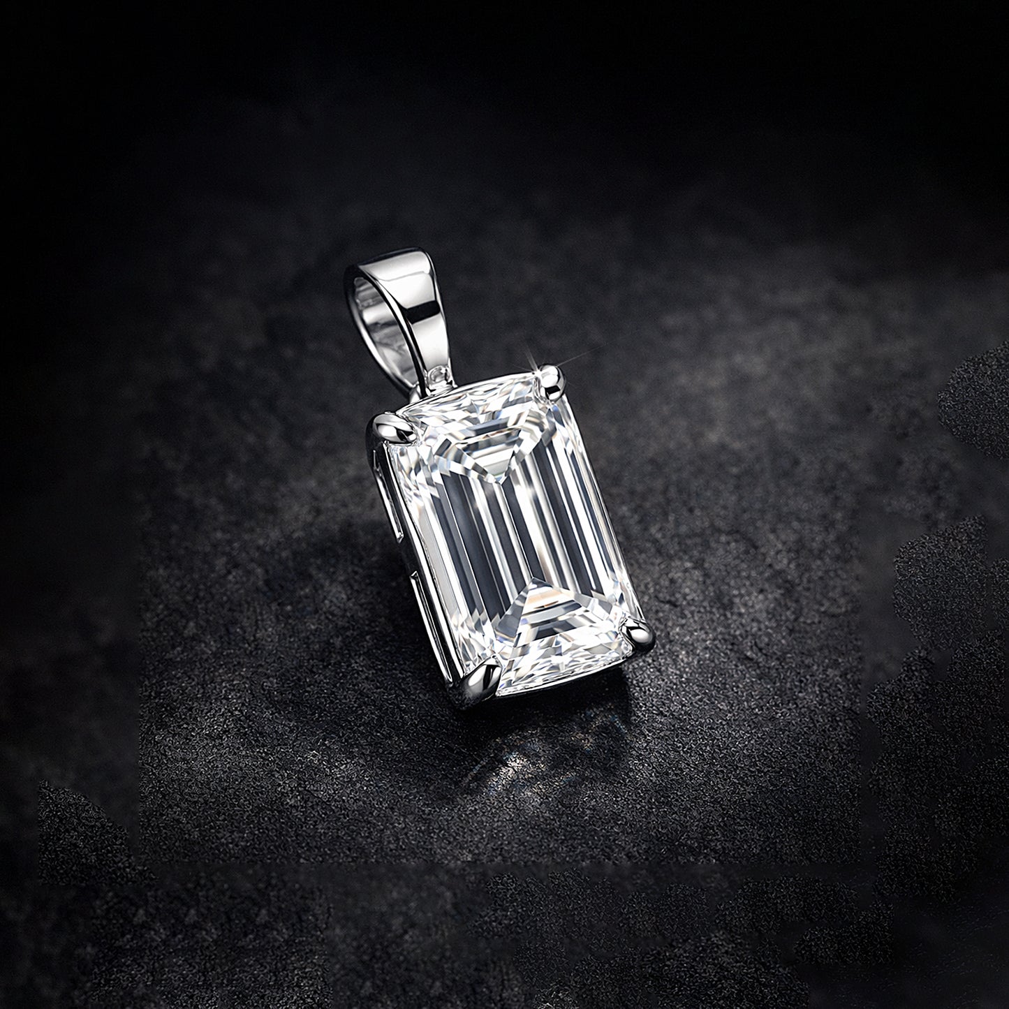 9.50 Ct Certified Champagne Moissanite Pendant Gold Vermeil Wedding Gift