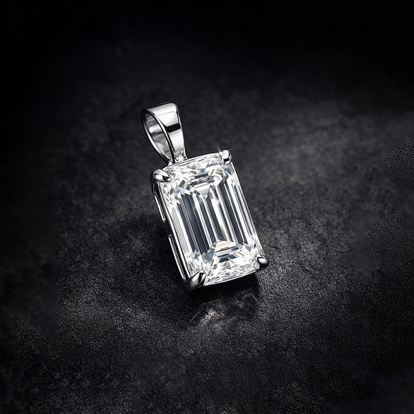 9.50 Ct Certified Champagne Moissanite Pendant Gold Vermeil Wedding Gift