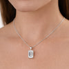 9.50 Ct Certified Champagne Moissanite Pendant Gold Vermeil Wedding Gift