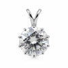 22 Ct Certified White Moissanite Pendant in Gold Vermeil – Christmas Gift