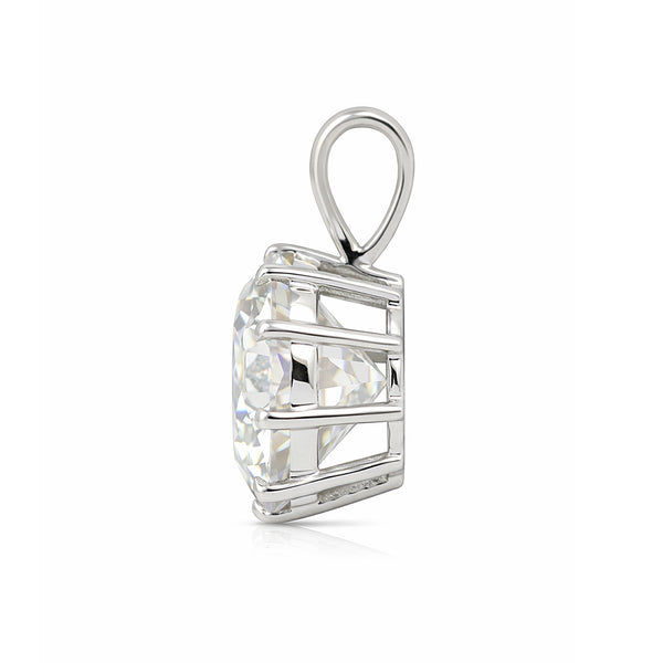 22 Ct Certified White Moissanite Pendant in Gold Vermeil – Christmas Gift