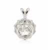 22 Ct Certified White Moissanite Pendant in Gold Vermeil – Christmas Gift