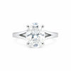 6.50 ct DEW Certified White Moissanite Solitaire Ring in – Festive Gift 18K Gold Plated