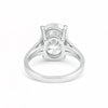 6.50 ct DEW Certified White Moissanite Solitaire Ring in – Festive Gift 18K Gold Plated