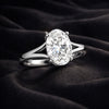 6.50 ct DEW Certified White Moissanite Solitaire Ring in – Festive Gift 18K Gold Plated