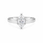 2.20 Ct Marquise Cut Lab Grown Diamond Ring — VS1 Clarity, 18k Gold Vermeil