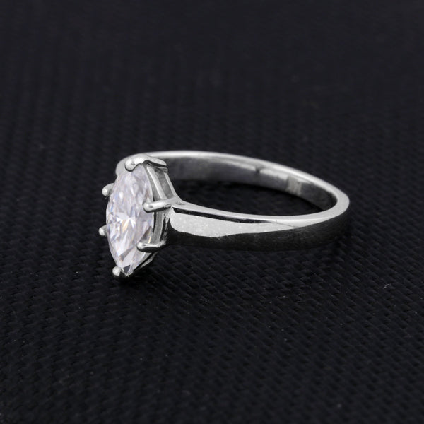 2.00 ct DEW Marquise Cut White Moissanite Solitaire Ring in – Gift Pick 18K Gold Plated