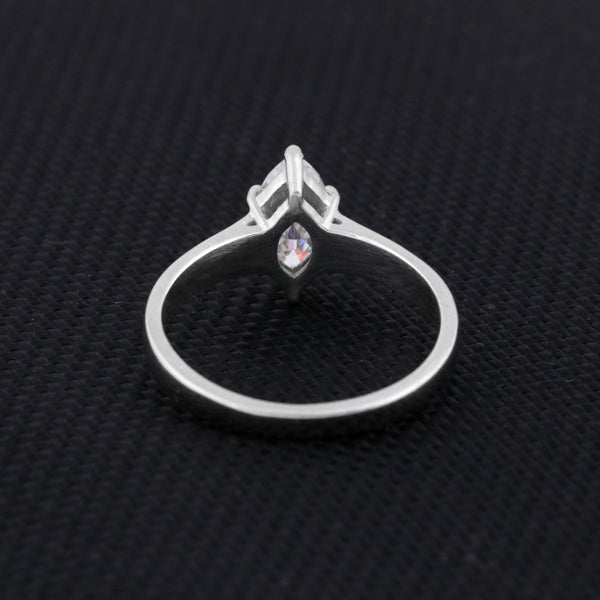 2.00 ct DEW Marquise Cut White Moissanite Solitaire Ring in – Gift Pick 18K Gold Plated