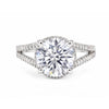 5.32 ct DEW Round Cut White Moissanite Solitaire Ring – Birthday Gift 18K Gold Plated V 18K Gold Plated