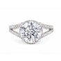 5.32 ct DEW Round Cut White Moissanite Solitaire Ring – Birthday Gift 18K Gold Plated V 18K Gold Plated