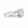 5.32 ct DEW Round Cut White Moissanite Solitaire Ring – Birthday Gift 18K Gold Plated V 18K Gold Plated