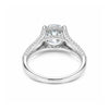 5.32 ct DEW Round Cut White Moissanite Solitaire Ring – Birthday Gift 18K Gold Plated V 18K Gold Plated