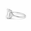 Emerald cut lab diamond ring worn on hand, GEMHUB & CO. fine jewellery