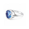 7.50 Ct Certified Blue Moissanite Solitaire Ring in – Gift for Sister 18K Gold Plat 18K Gold Plated