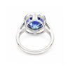 7.50 Ct Certified Blue Moissanite Solitaire Ring in – Gift for Sister 18K Gold Plat 18K Gold Plated