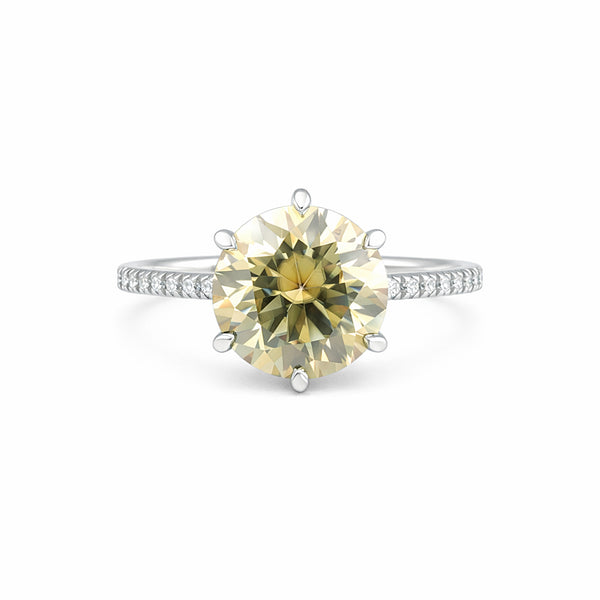 5.50 Ct Certified Moissanite Solitaire Ring in – Gift for Wife Jewelry 18K Gold Pla 18K Gold Plated