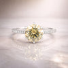 5.50 Ct Certified Moissanite Solitaire Ring in – Gift for Wife Jewelry 18K Gold Pla 18K Gold Plated