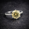 5.50 Ct Certified Moissanite Solitaire Ring in – Gift for Wife Jewelry 18K Gold Pla 18K Gold Plated