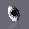 5.2 ct DEW Black Moissanite Round Solitaire Ring - 18K Gold Vermeil on 925 Sterling Silver