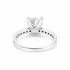Close-up of cushion lab-grown diamond, VS1 clarity, full crown and table