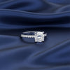 925 sterling silver inner band with 18k gold vermeil exterior on cushion ring