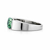 Certified 2.35ct VS1 Blue Moissanite Ring Fine Jewelry for Women 18K Gold Plated Ve 18K Gold Plated