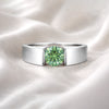 Certified 2.35ct VS1 Blue Moissanite Ring Fine Jewelry for Women 18K Gold Plated Ve 18K Gold Plated