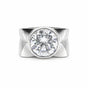 4.50 Ct Round Cut Lab Grown Diamond Ring — VS1 Clarity, 18k Gold Vermeil