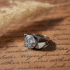 Inner band view of 925 sterling silver with 18k gold vermeil finish
