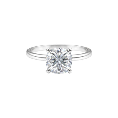 2 Ct Cushion Cut Lab Grown Diamond Ring VS1 | 18k Gold Vermeil | Engagement Ring