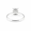 Close-up of cushion cut lab-grown diamond, VS1 clarity, table and crown