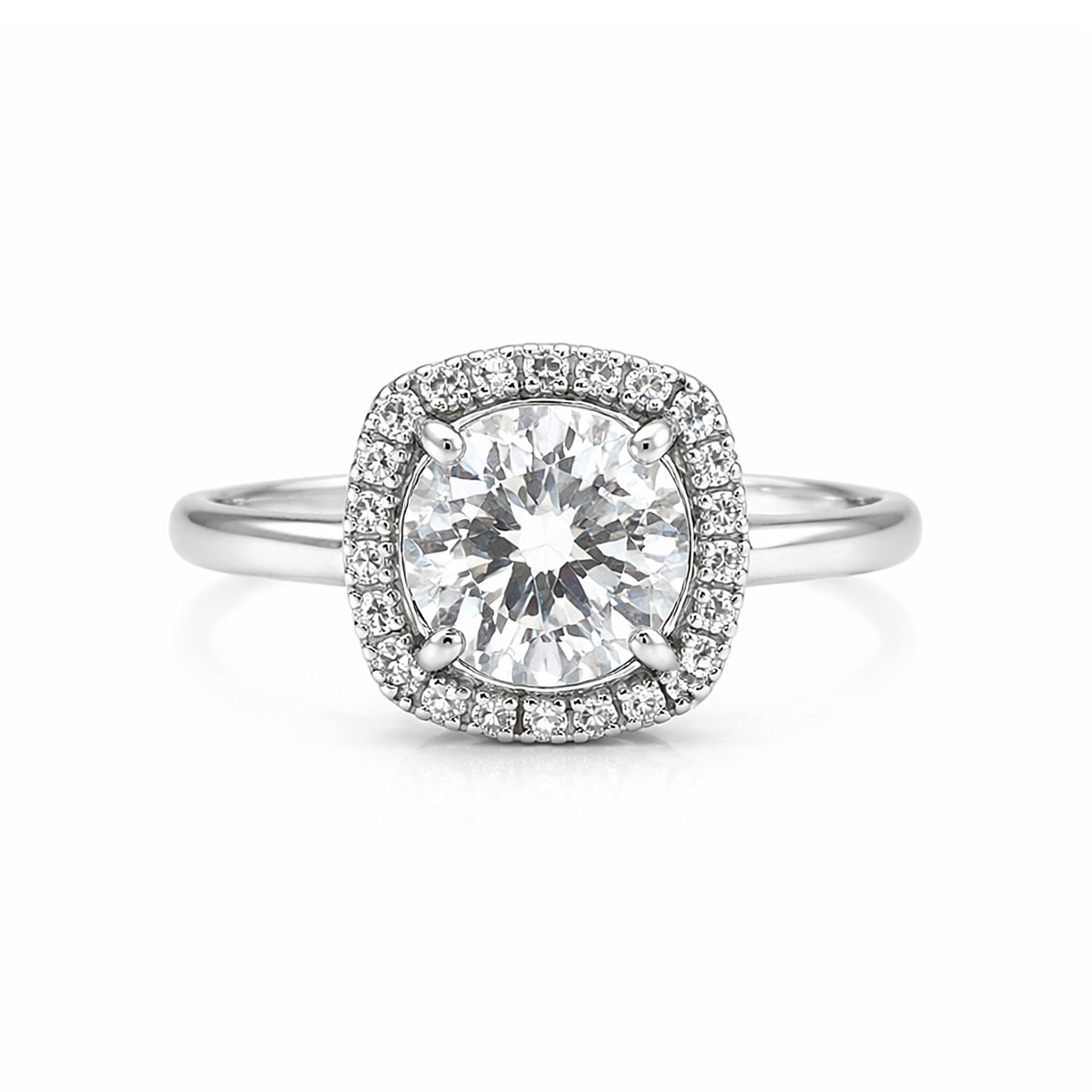 Certified 3.5ct VS1/D Moissanite Ring For Birthday Gift 18K Gold Plated