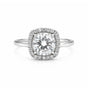 Certified 3.5ct VS1/D Moissanite Ring For Birthday Gift 18K Gold Plated
