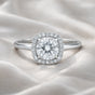 Certified 3.5ct VS1/D Moissanite Ring For Birthday Gift 18K Gold Plated
