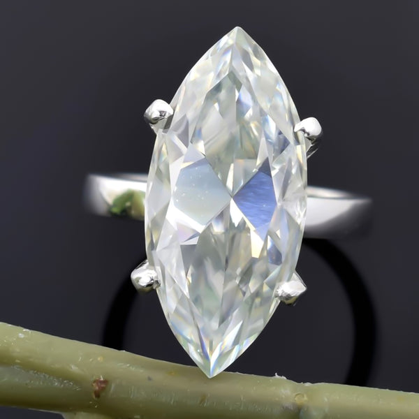 Black Friday! Certified 7.5ct VS White Moissanite Ring for Love 18K Gold Plated Ver 18K Gold Plated