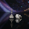 12.00 ct DEW White Moissanite Stud Earrings with Sparkle and Luster Gold Vermeil
