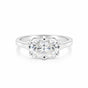 3.10 Ct Radiant Cut Lab Grown Diamond Ring — VS1 Clarity, 18k Gold Vermeil