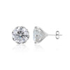 5 Ct Round Cut Lab Grown Diamond Stud Earrings — VS1 Clarity, 18k Gold Vermeil