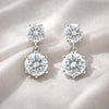 6 Carat Round Lab Diamond Martini Stud Earrings | VS1 Clarity | 18k Gold Vermeil | Bridal
