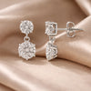 6 Carat Round Lab Diamond Martini Stud Earrings | VS1 Clarity | 18k Gold Vermeil | Bridal